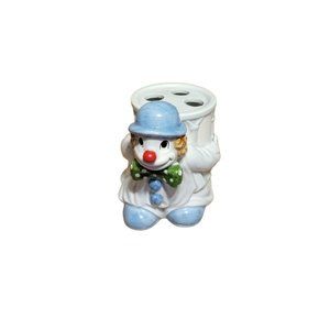 Fitz And Floyd Clowns Toothbrush Holder